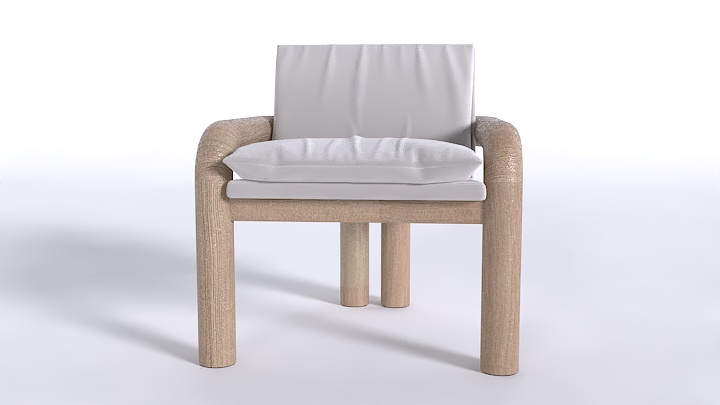 渲染模型_儿童凳子005