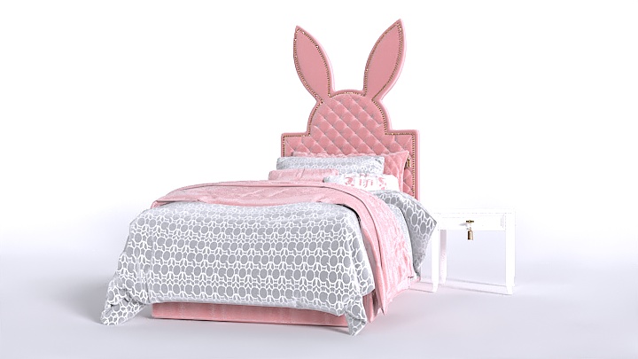 渲染模型_儿童床070