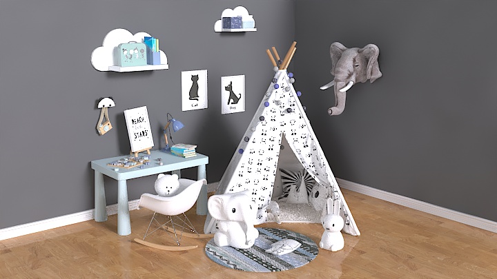 渲染模型_儿童房015