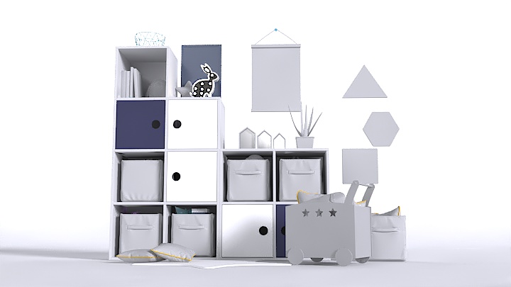 渲染模型_儿童房家具006