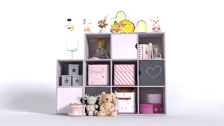渲染模型_儿童房家具007