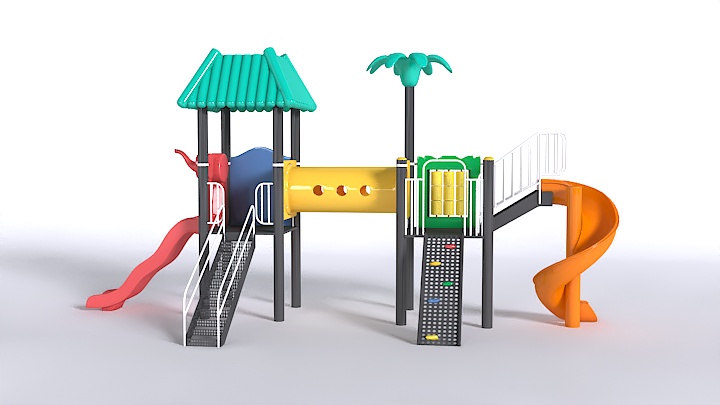 渲染模型_儿童滑梯002