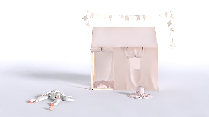 渲染模型_儿童玩具房002