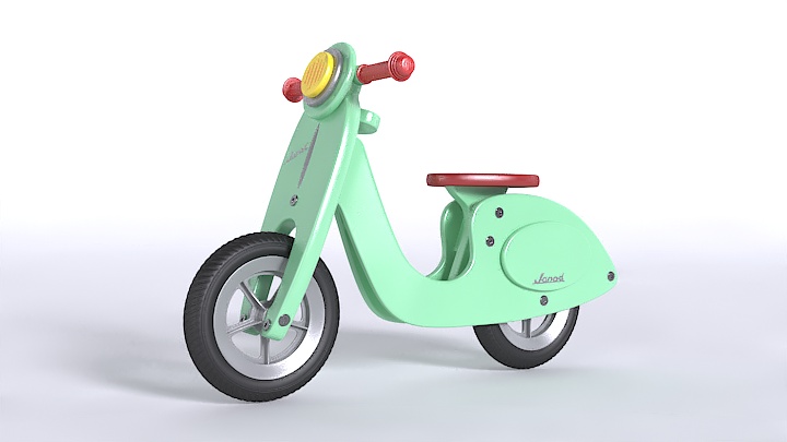 渲染模型_儿童玩具车002