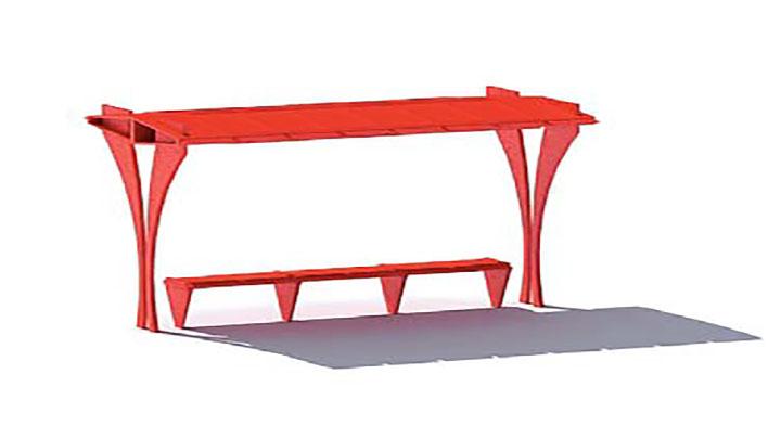 渲染模型_公交车站006