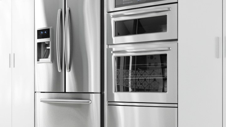 渲染模型_冰箱烤箱一体001