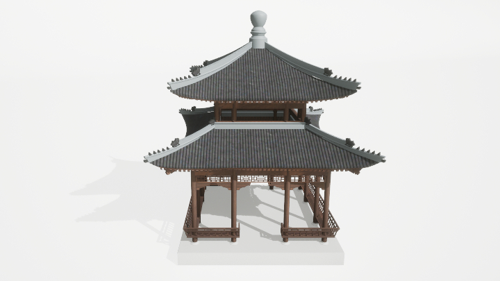 渲染模型_凉亭014