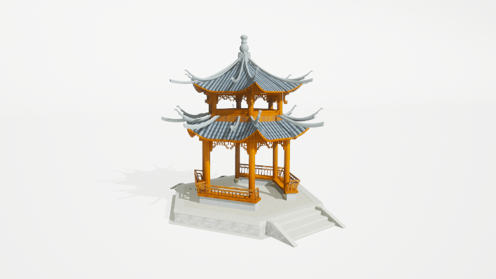 渲染模型_凉亭021