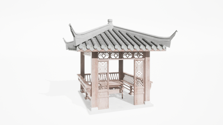 渲染模型_凉亭022