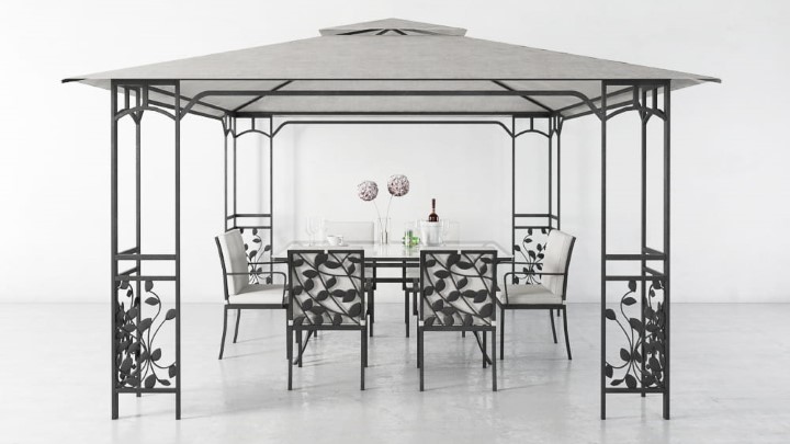 渲染模型_凉亭桌椅001