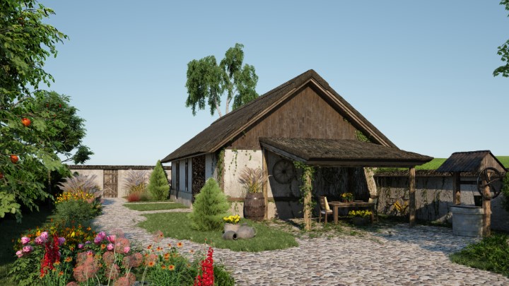 渲染模型_别墅花园020