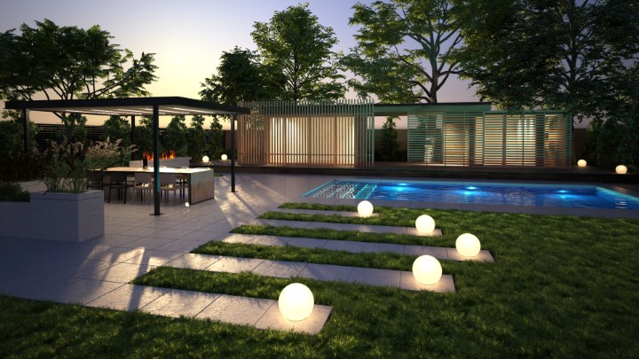 渲染模型_别墅花园021