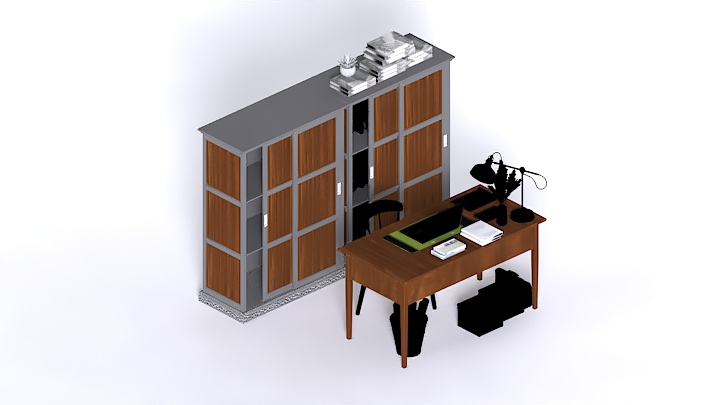 渲染模型_办公区009