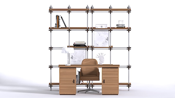 渲染模型_办公家具004