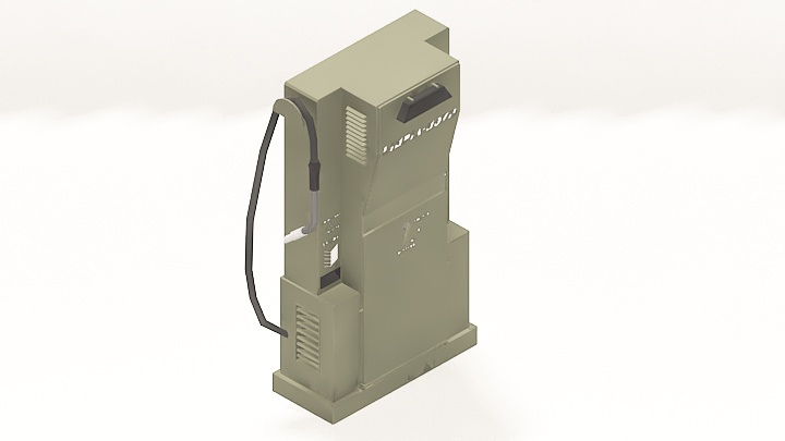 渲染模型_加油设备002