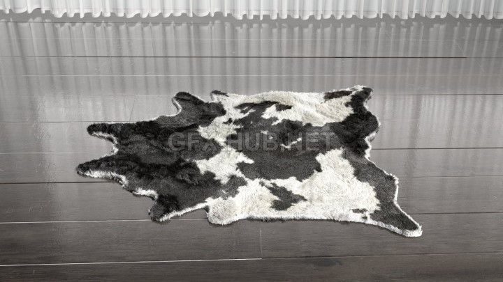 渲染模型_动物皮地毯007