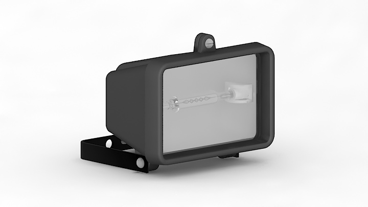 渲染模型_卤素灯001