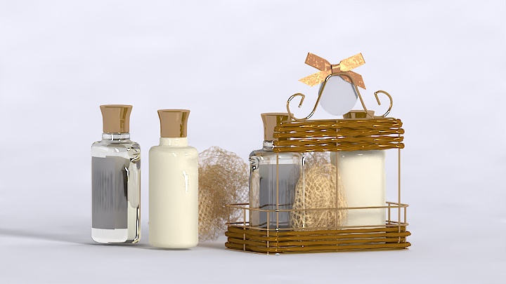 渲染模型_卫生间装饰品005