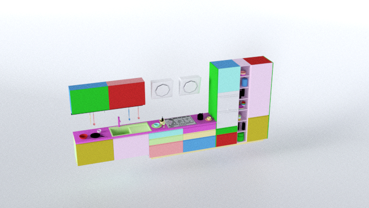 渲染模型_厨房138