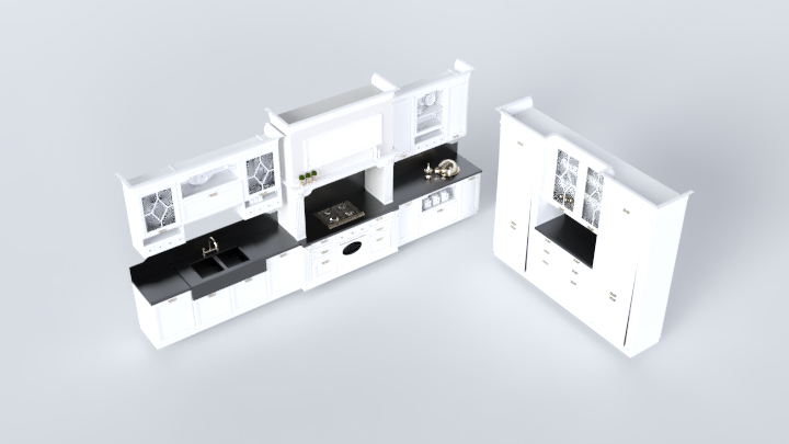 渲染模型_厨房156