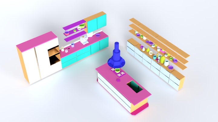 渲染模型_厨房166