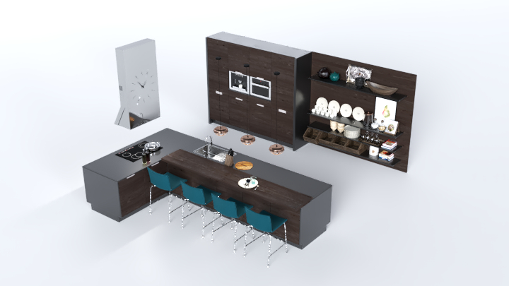 渲染模型_厨房173