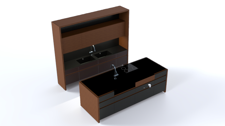 渲染模型_厨房182