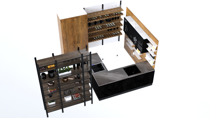 渲染模型_厨房188