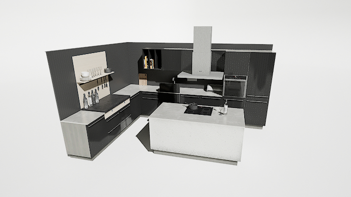 渲染模型_厨房198