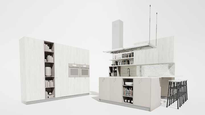 渲染模型_厨房199