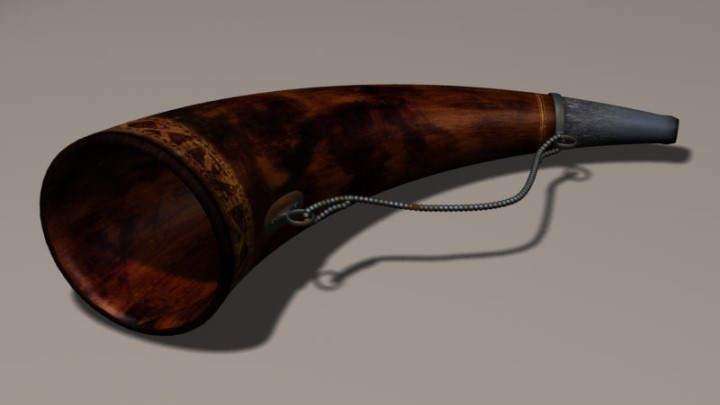 渲染模型_号角001