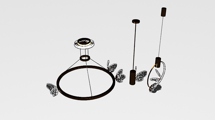 渲染模型_吊灯2150