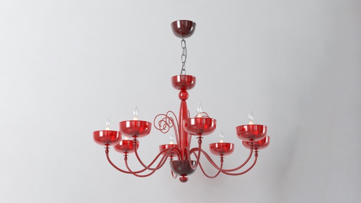 渲染模型_吊灯2302