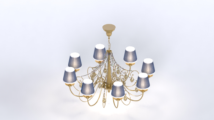 渲染模型_吊灯2345