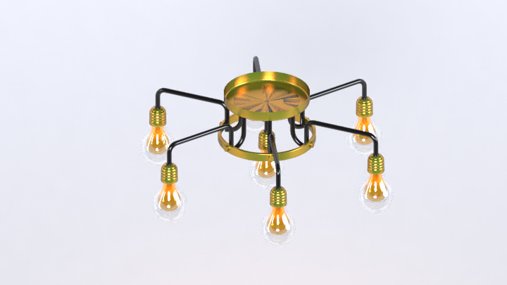 渲染模型_吊灯2399