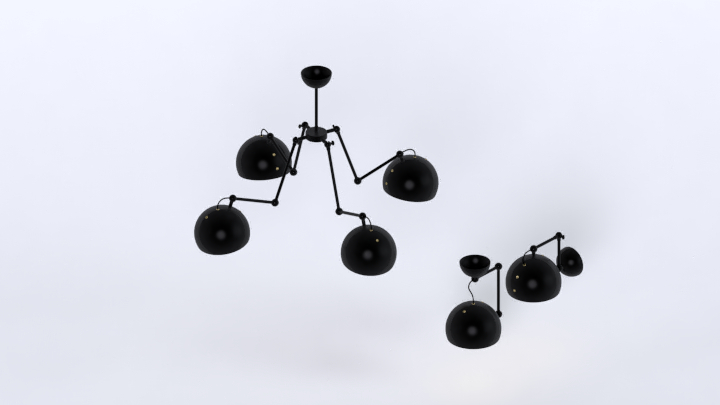 渲染模型_吊灯2412