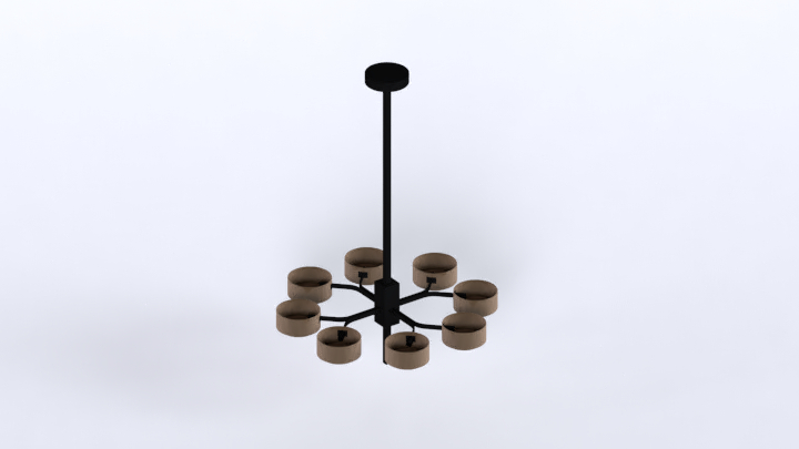 渲染模型_吊灯2424