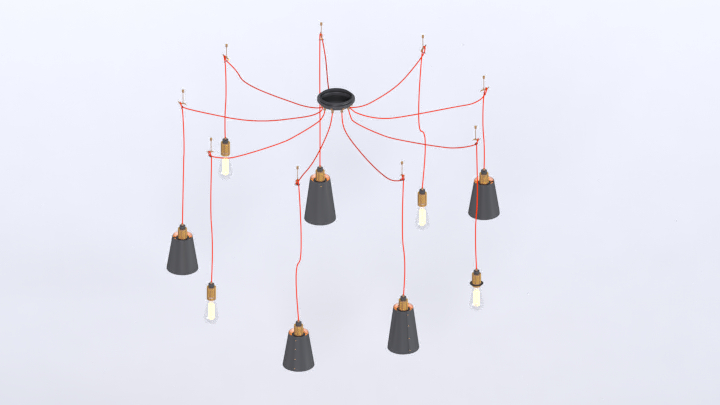 渲染模型_吊灯2473