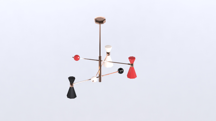 渲染模型_吊灯2528