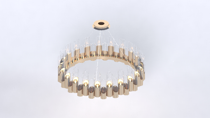 渲染模型_吊灯2568