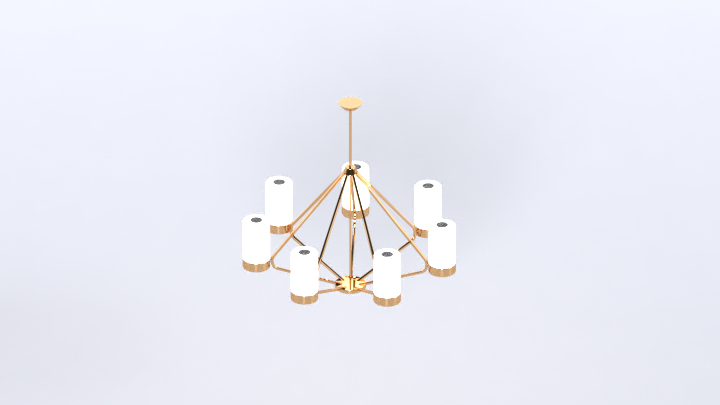 渲染模型_吊灯2672