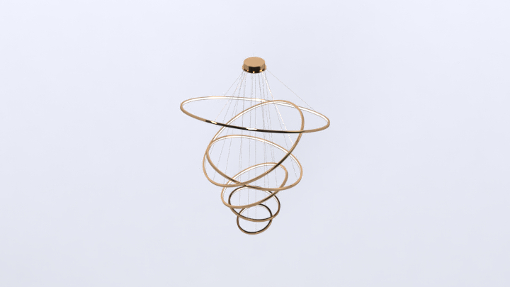 渲染模型_吊灯2834