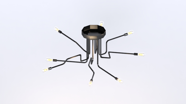 渲染模型_吊灯2851