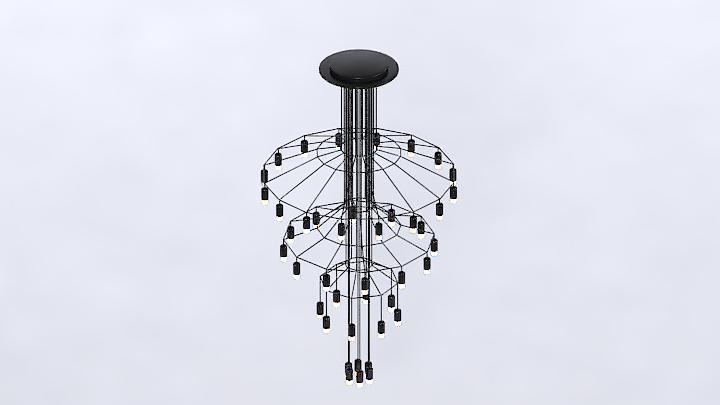 渲染模型_吊灯2917