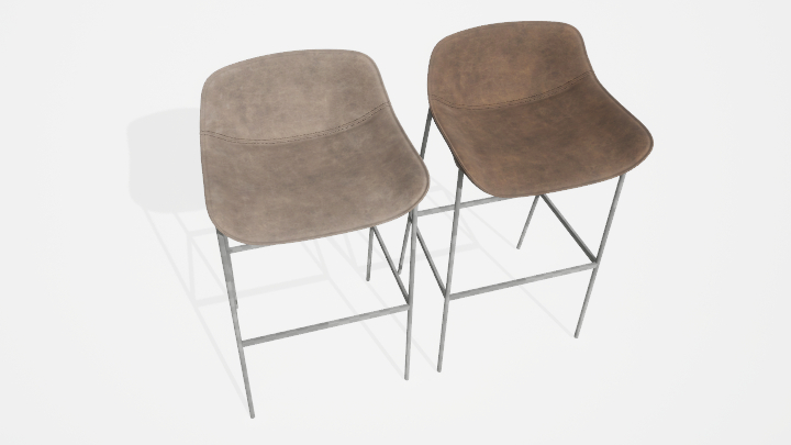 渲染模型_吧椅005