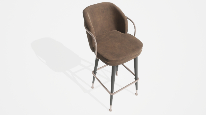 渲染模型_吧椅033