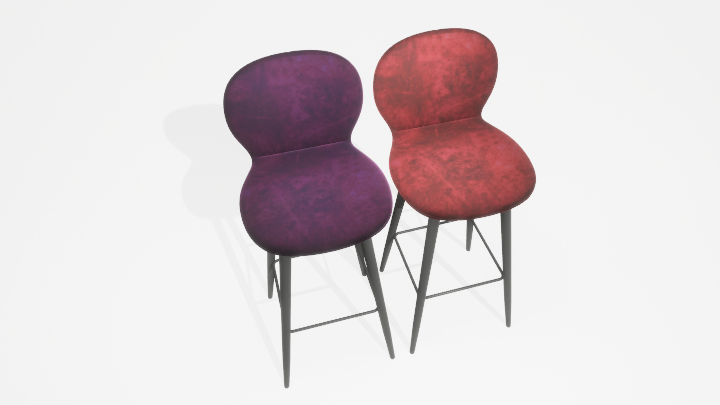 渲染模型_吧椅039