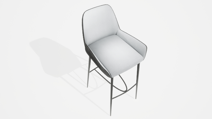 渲染模型_吧椅043