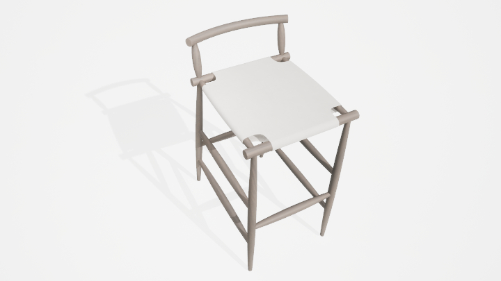 渲染模型_吧椅044