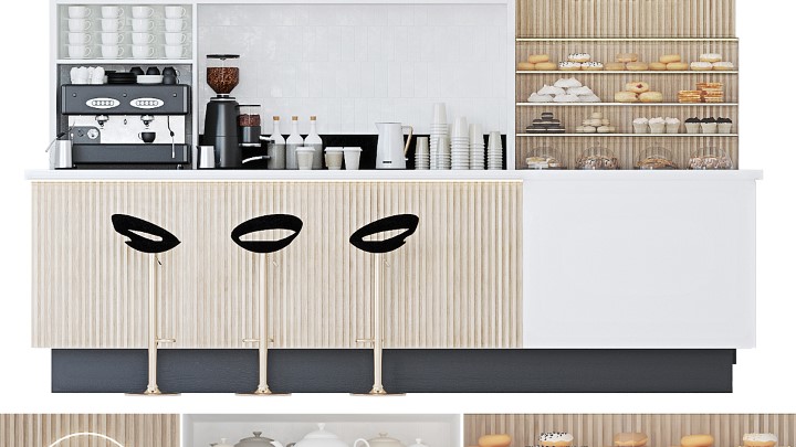 渲染模型_咖啡店铺软装003